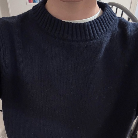 ALIGNE Navy Women’s crewneck sweater - Picture 3 of 4